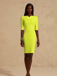 Pencil Dress With Half Sleeves