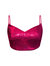 Sequined Crop Top With Fine Straps - Magenta Sequin