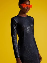 Sequined Long Sleeve Dress