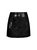 Sequined Mini A-Line Skirt - Black Sequin