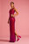 Sequined Square-Neck Evening Gown