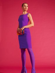 Square-Neck Sheath Dress