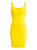 Sweetheart Bodycon Dress - Yellow