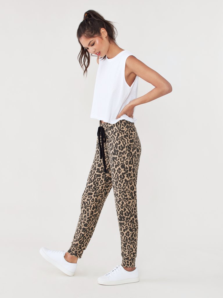 Brushed Leopard Pant