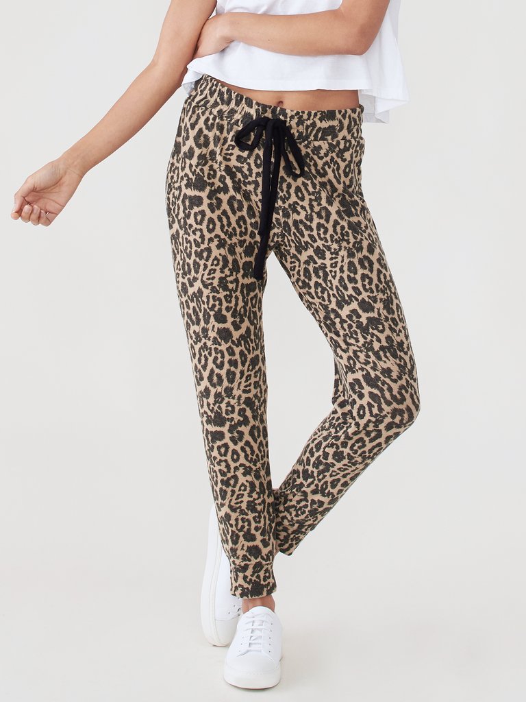 Brushed Leopard Pant
