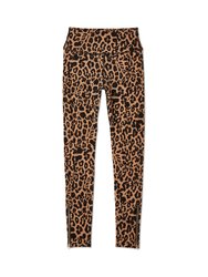 Leopard Zipper Legging