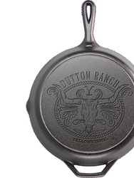 12 inch Seasoned Cast Iron Yellowstone Skillet