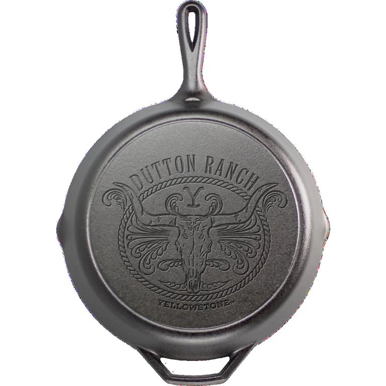 12 inch Seasoned Cast Iron Yellowstone Skillet