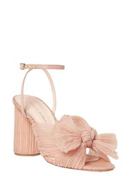 Camellia Pleated Bow Heel - Beauty