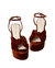 Roz Knot Platform Sandal In Sienna