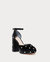 Selina Black Closed Toe Platform In Black - Black