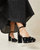 Selina Black Closed Toe Platform In Black