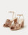 Women's Camellia Pleated Bow Heel Sandal In Dune