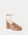 Women's Camellia Pleated Bow Heel Sandal In Dune