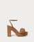 Women's Fae Platform Heeled Sandal In Brown - Brown