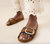 Women's Iris Flat Sandal In Cacao