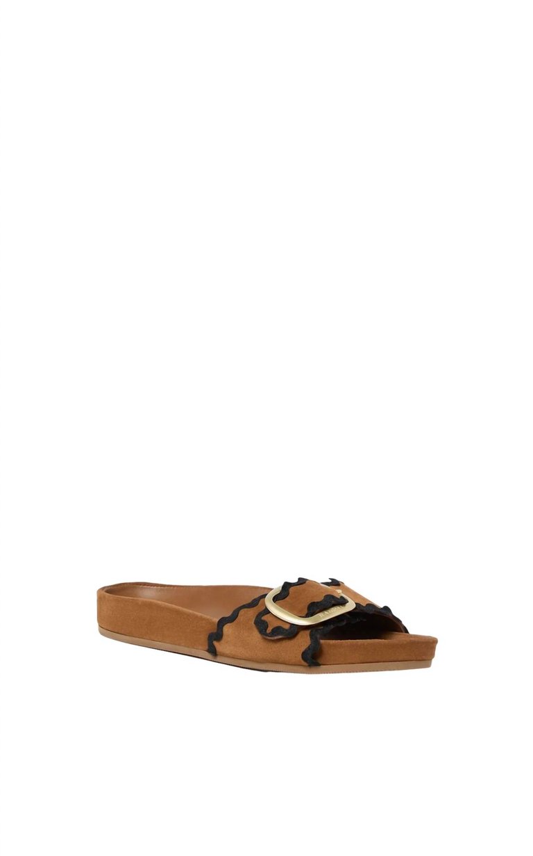 Women's Iris Flat Sandal In Cacao - Cacao