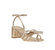 Women's Mikel Bow Mid-Heel Sandal In Champagne - Champagne