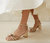 Women's Mikel Bow Mid-Heel Sandal In Champagne