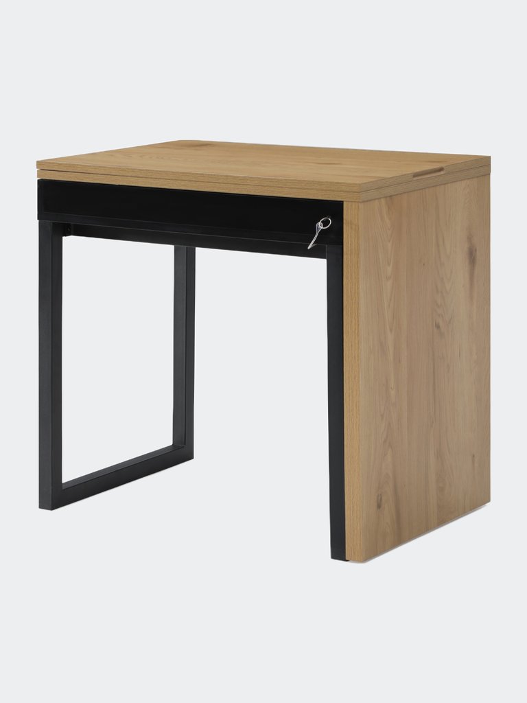 Ashly Writing Desk - Natural/Black