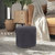 Boyd Pouf, Cotton Yarn Ottoman - Dark Grey