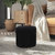 Boyd Pouf, Cotton Yarn Ottoman - Black