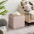 Deonte Pouf, Cotton Yarn Ottoman - Ivory