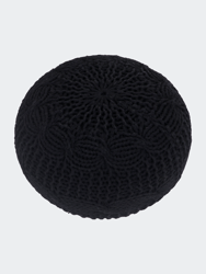 Ines Pouf Cotton Yarn Ottoman