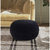 Ines Pouf Cotton Yarn Ottoman - Black