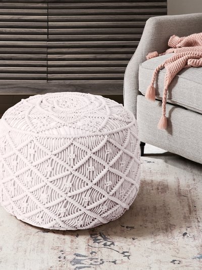 Loft Lyfe Kipton Pouf Cotton Yarn Ottoman product