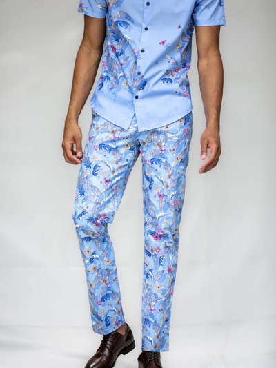 Loh Dragon Charles Falling Flowers Pant - Blue product