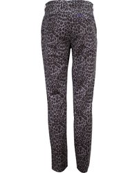 Charles Leopard Pants - Black