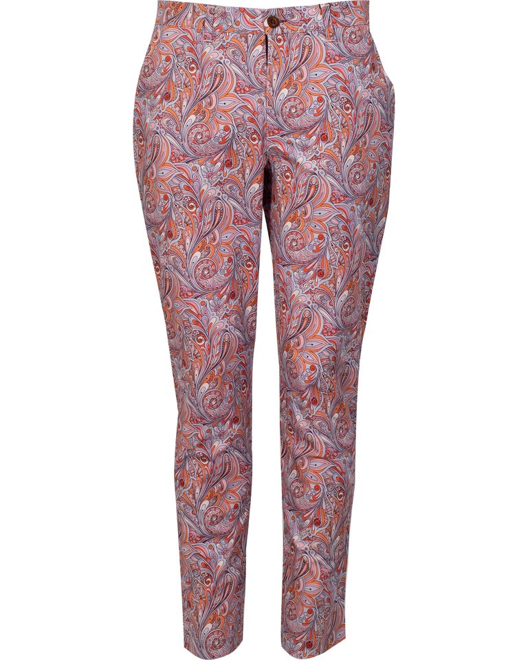 Charles Parasol Paisley Neapolitan Pants - Parasol Paisley Neapolitan