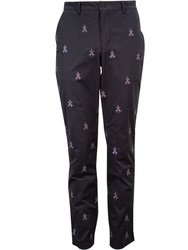 Charles Rockskull Embroidery Pants - Black - Charles Rockskull Embroidery Black