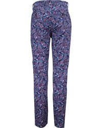 Charles Skull Paisley Pants - Sapphire