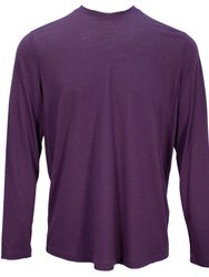 Chase Long Sleeve Merino Crew Tee - Chase Plum