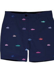 Edward Subs Embroidery Navy - Subs Embroidery Navy