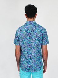 George Fish Skool Shirt In Lagoon