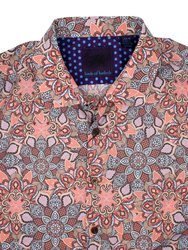 George Hippie Medallion Peach Shirt