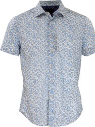 George Horse Shoes Blue Shirt - Horse Shoes Blue