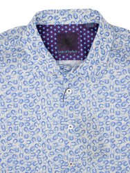 George Horse Shoes Blue Shirt