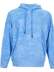 Howard Farm Floral Towel Hoodie - Howard Farm Floral Blue