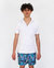 Johnny Coral Towel Polo Shirt In White - White Coral