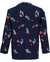 Julius Flower Embroidery Blazer - Navy