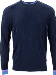 Kris Crew Navy Sweater - Navy