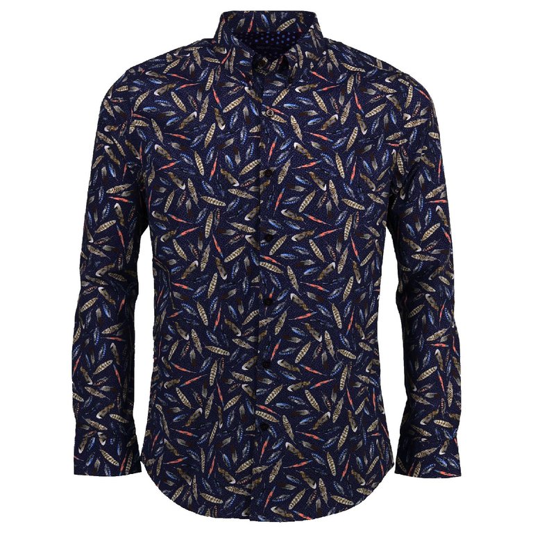 Mitchell Feathers Navy Shirt