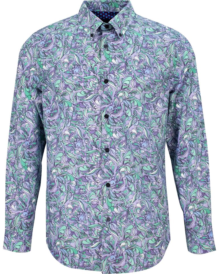 Mitchell Paisley Layers Shirt - Clover - Clover