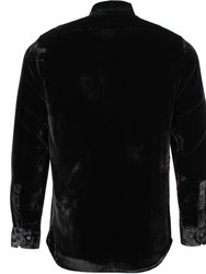Ned Velvet Shirt - Black