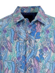 Norman Floral Tide Shirt In Pumice