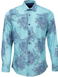 Norman Random Paisley Shirt - Mint - Norman Random Paisley Mint